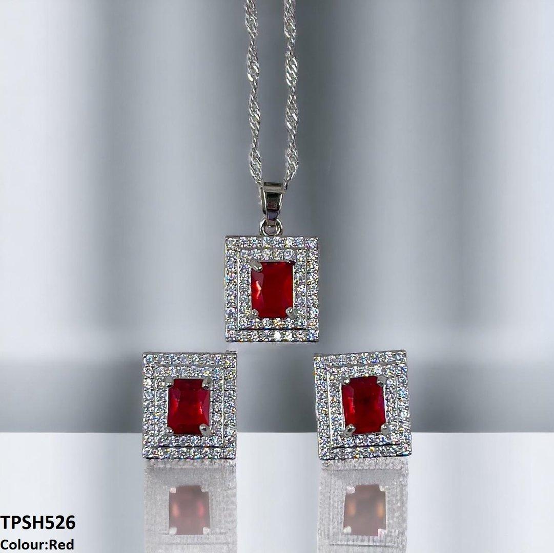 TPSH526 SHJ Rectangle Pendent Set