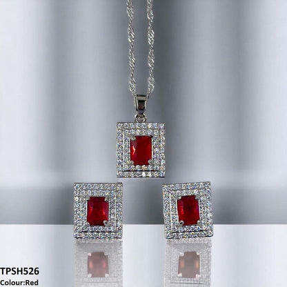 TPSH526 SHJ Rectangle Pendent Set