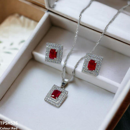 TPSH526 SHJ Rectangle Pendent Set