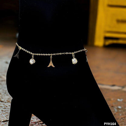 PYH164 XHF Tower/Pearl Anklet Single