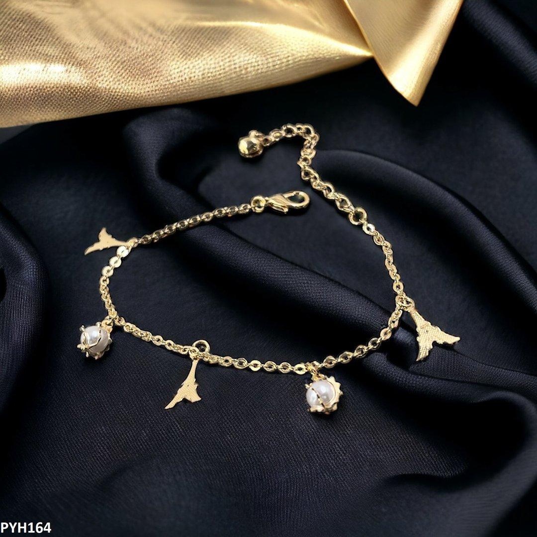 PYH164 XHF Tower/Pearl Anklet Single