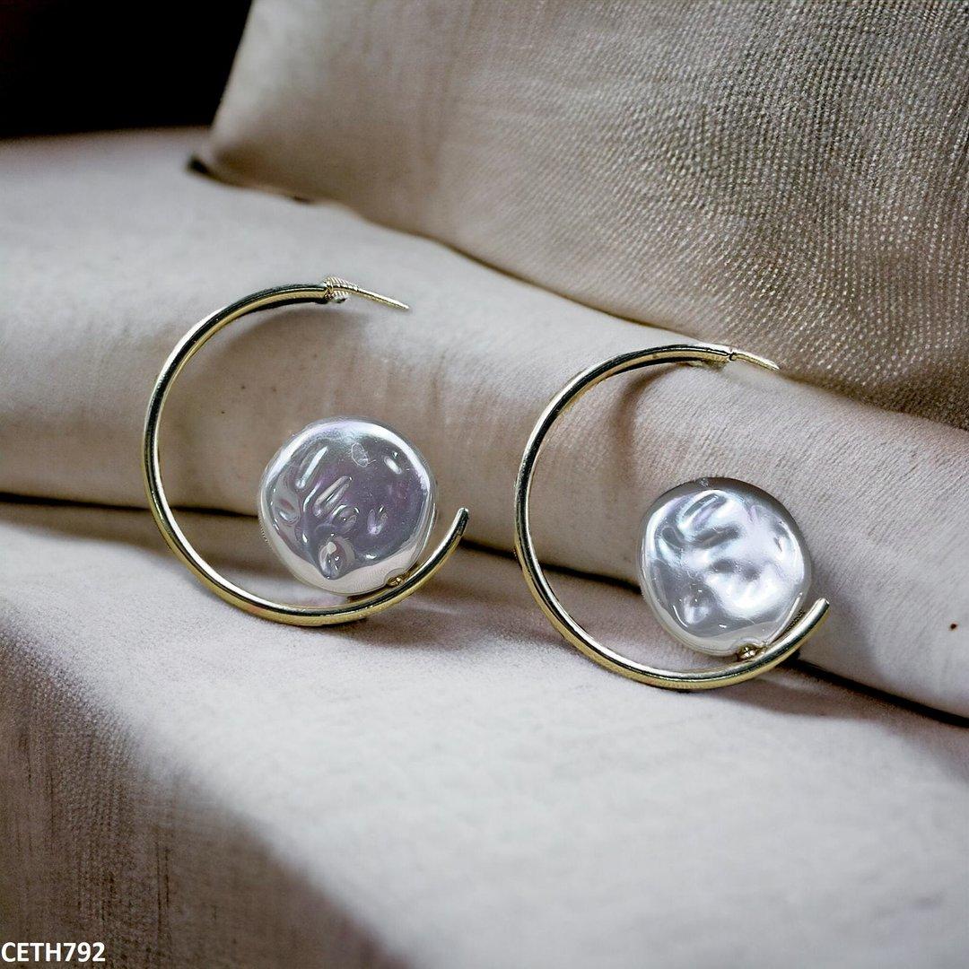 CETH792 RHJ Round Beat Open Hoop Tops Pair