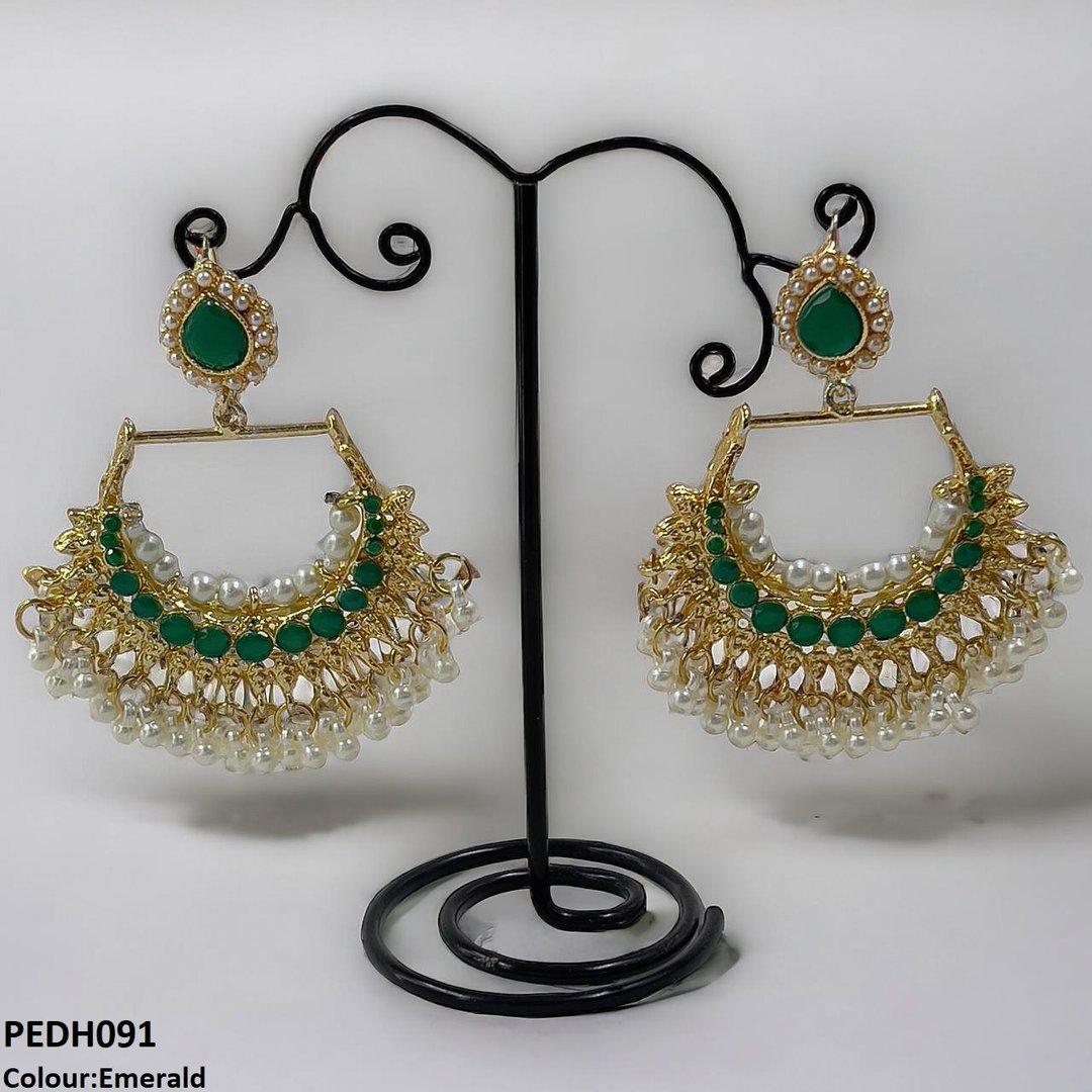 PEDH091 SDQ Tear/Pearl Drop Earrings