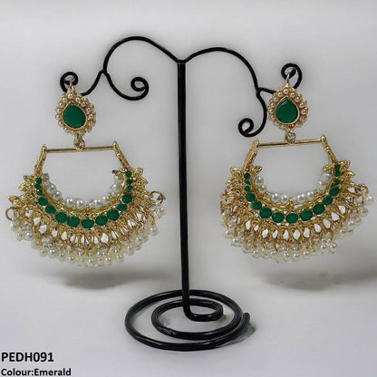 PEDH091 SDQ Tear/Pearl Drop Earrings