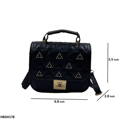 HBGH178 QWZ Mini Embroidery Square Hand Bag