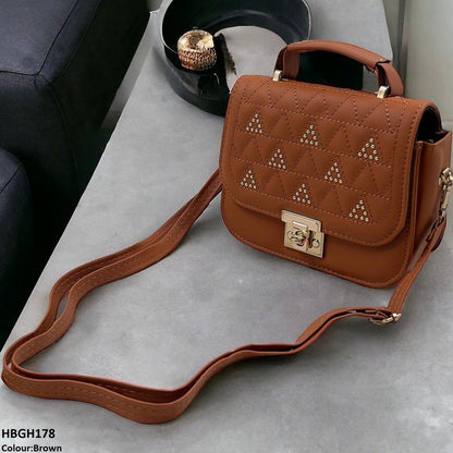 HBGH178 QWZ Mini Embroidery Square Hand Bag