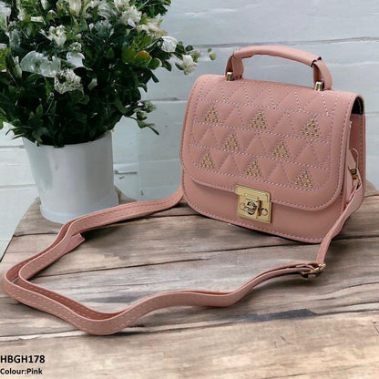 HBGH178 QWZ Mini Embroidery Square Hand Bag