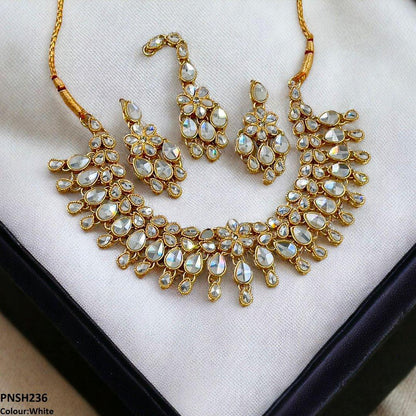 PNSH236 FRN Tear/Flower Necklace Set