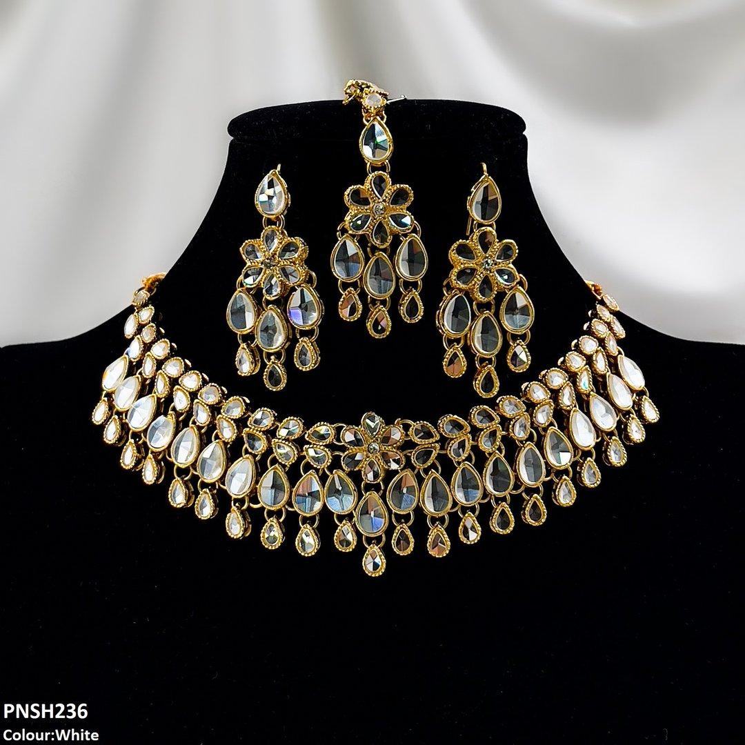 PNSH236 FRN Tear/Flower Necklace Set