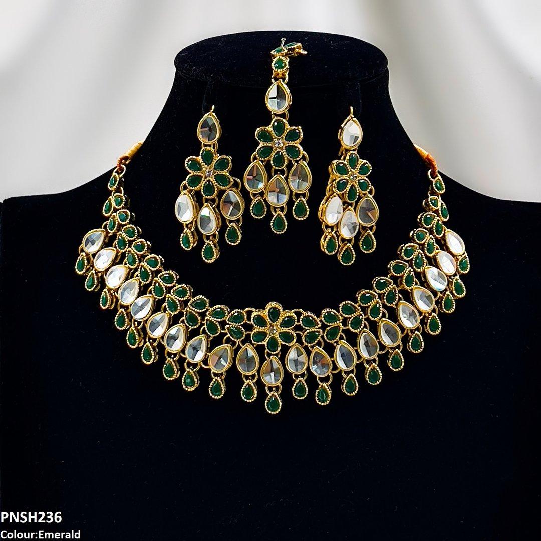 PNSH236 FRN Tear/Flower Necklace Set