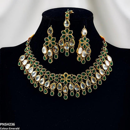 PNSH236 FRN Tear/Flower Necklace Set