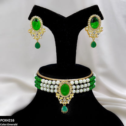 PCKH216 SDQ Oval/Tear Drop Choker Set