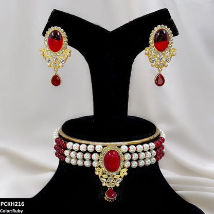 PCKH216 SDQ Oval/Tear Drop Choker Set