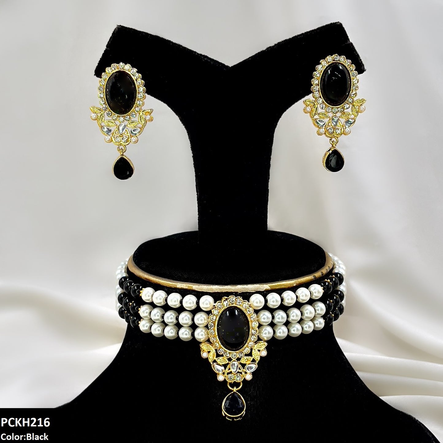 PCKH216 SDQ Oval/Tear Drop Choker Set