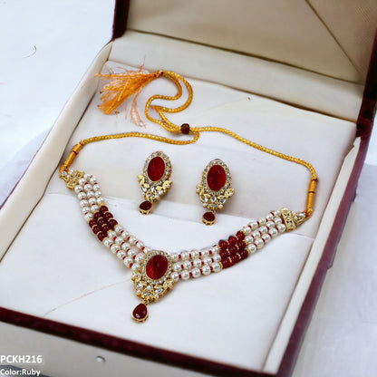 PCKH216 SDQ Oval/Tear Drop Choker Set