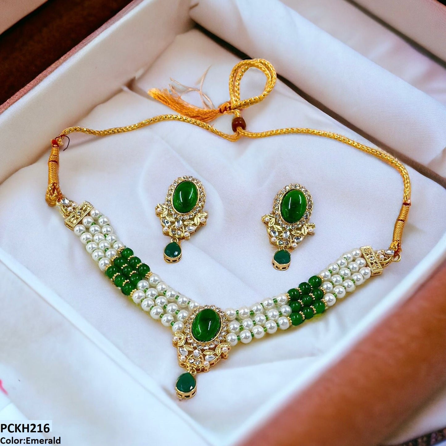 PCKH216 SDQ Oval/Tear Drop Choker Set