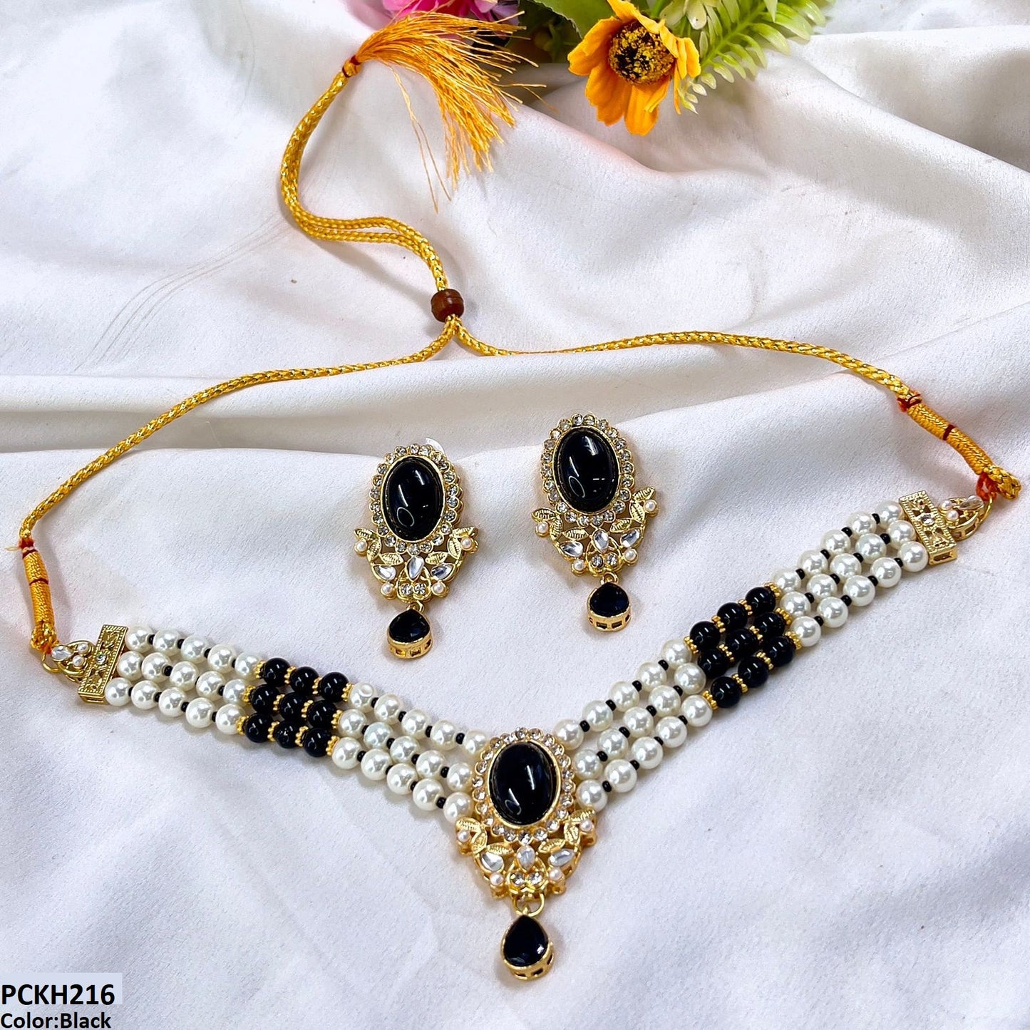 PCKH216 SDQ Oval/Tear Drop Choker Set