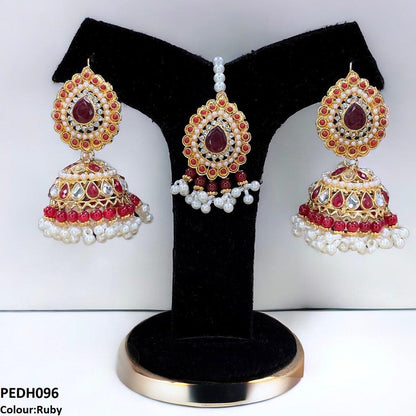 PEDH096 SDQ Tear Jhumki Drop Earrings