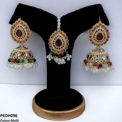 PEDH096 SDQ Tear Jhumki Drop Earrings