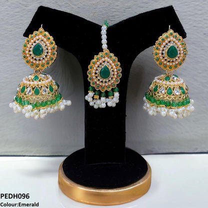 PEDH096 SDQ Tear Jhumki Drop Earrings