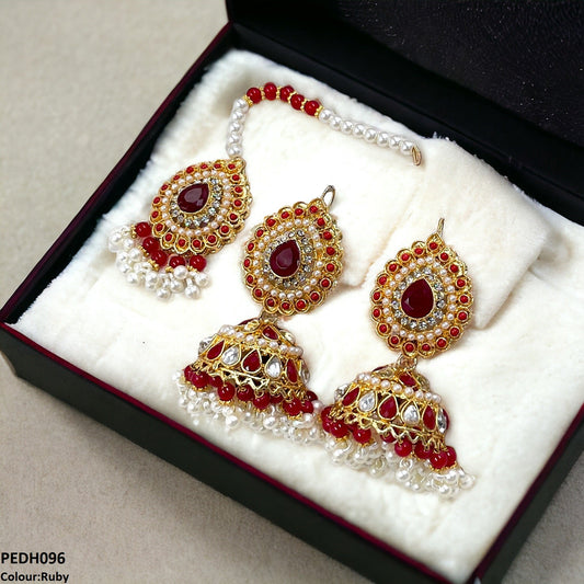 PEDH096 SDQ Tear Jhumki Drop Earrings