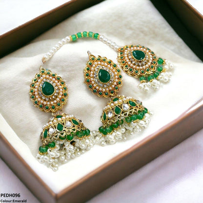 PEDH096 SDQ Tear Jhumki Drop Earrings