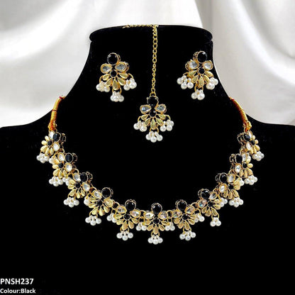 PNSH237 SDQ Tear/Flower Necklace Set