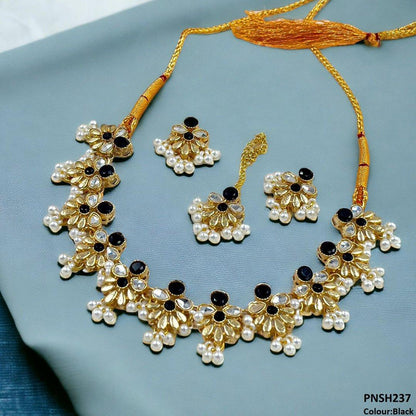 PNSH237 SDQ Tear/Flower Necklace Set