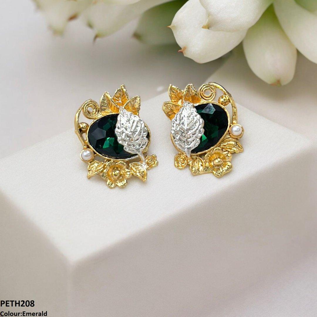 PETH208 SDQ Oval Leaf Tops Pair