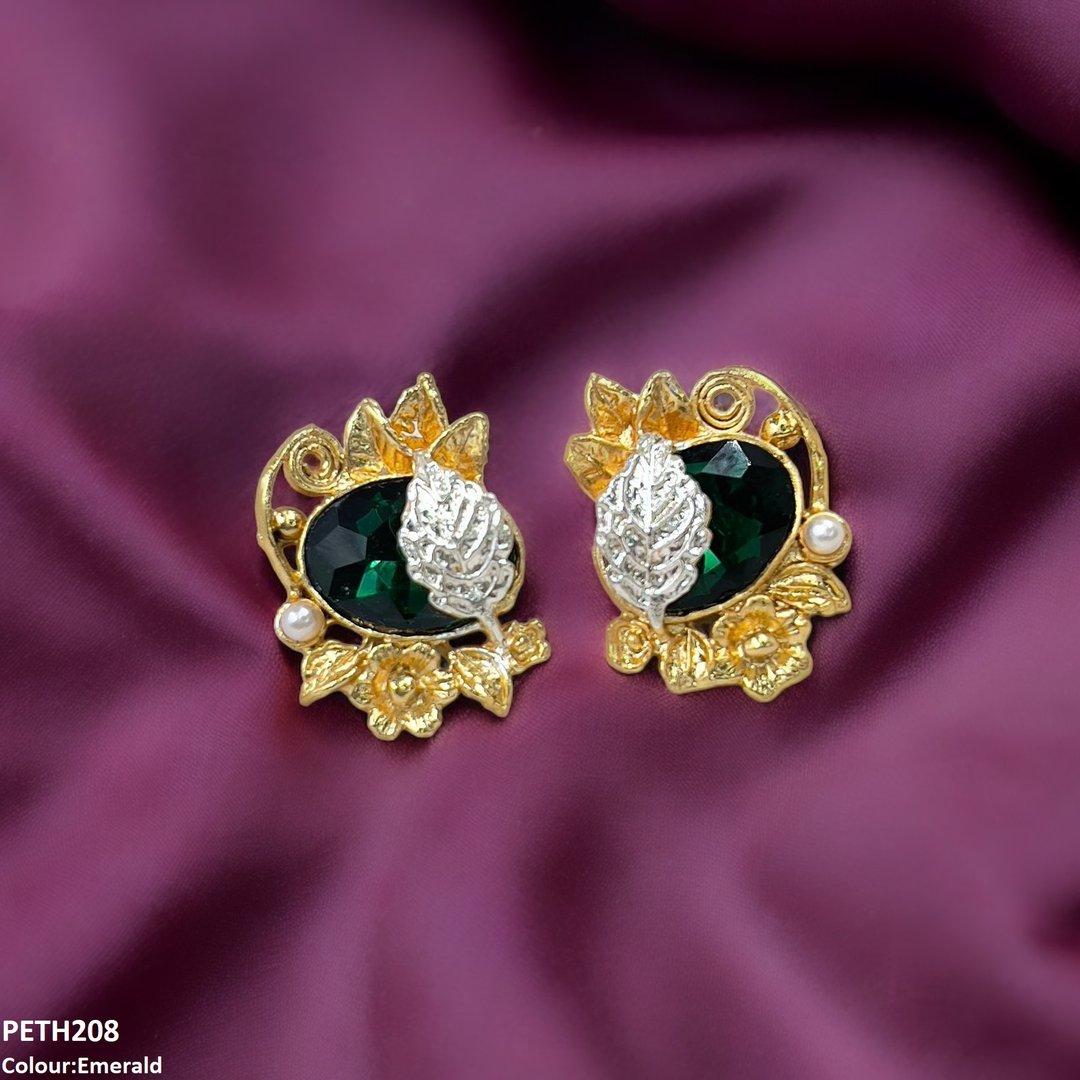 PETH208 SDQ Oval Leaf Tops Pair