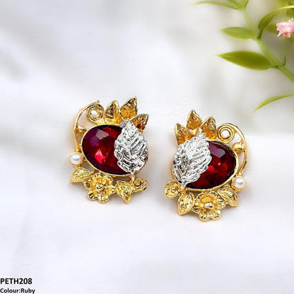 PETH208 SDQ Oval Leaf Tops Pair