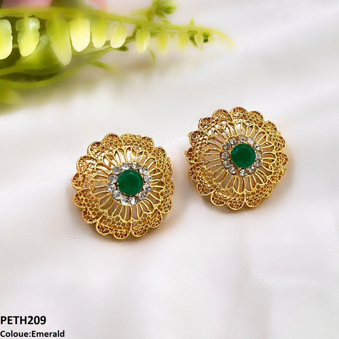 PETH209 MZM Heart Flower Tops Pair