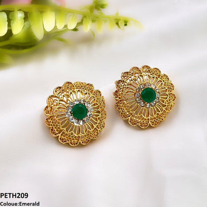 PETH209 MZM Heart Flower Tops Pair