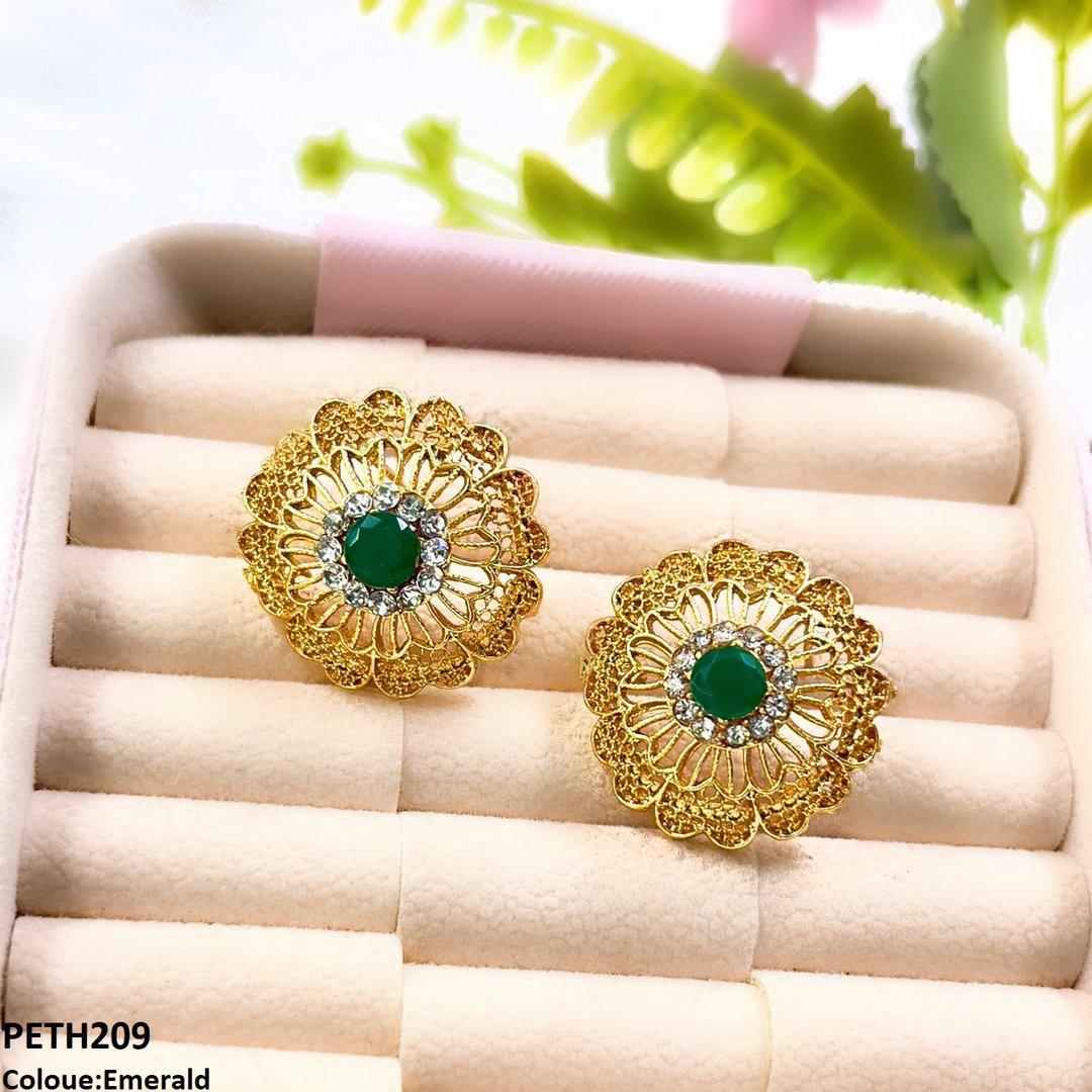 PETH209 MZM Heart Flower Tops Pair