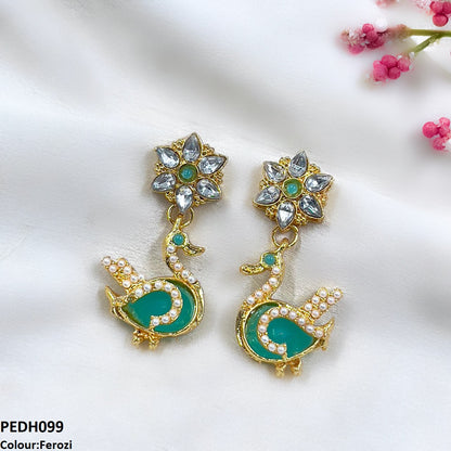 PEDH099 MZM Duck Drop Earrings