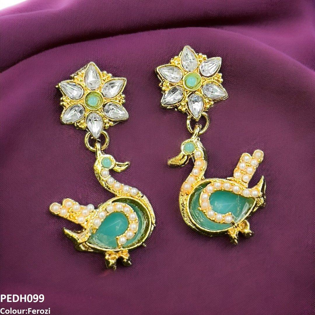 PEDH099 MZM Duck Drop Earrings