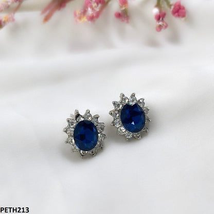 PETH213 SDQ Oval Flower Tops Pair