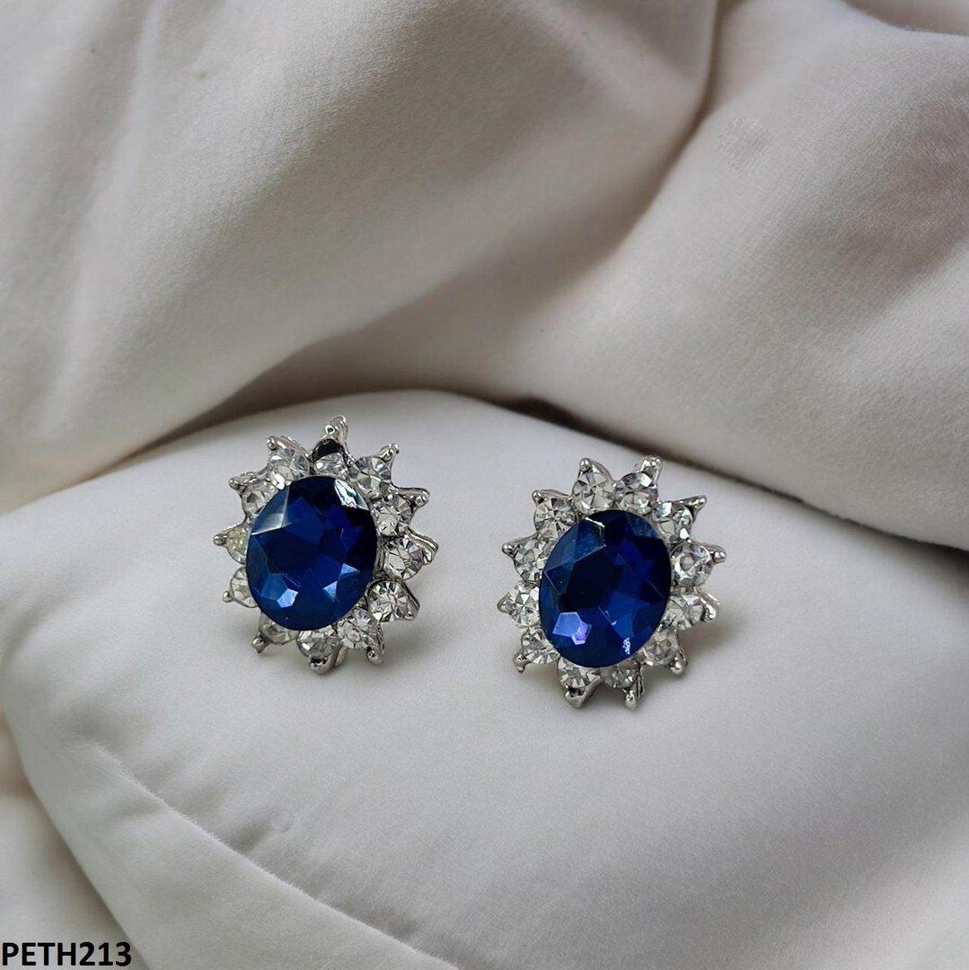 PETH213 SDQ Oval Flower Tops Pair