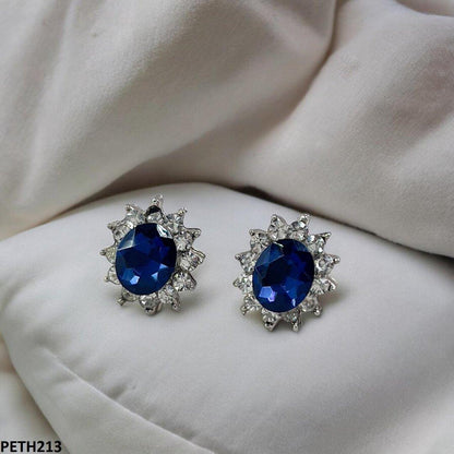 PETH213 SDQ Oval Flower Tops Pair