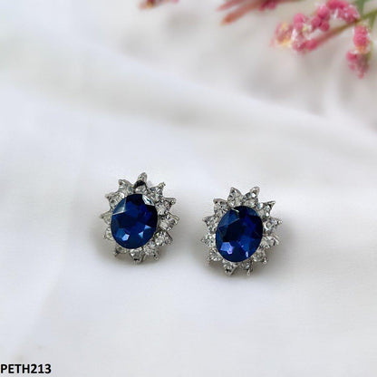 PETH213 SDQ Oval Flower Tops Pair