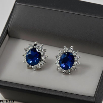 PETH213 SDQ Oval Flower Tops Pair