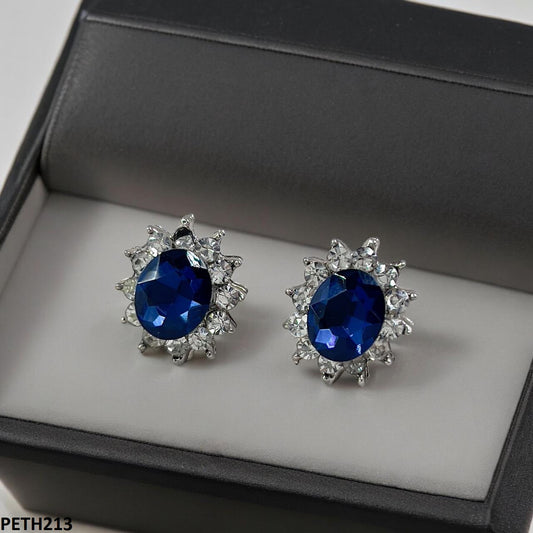 PETH213 SDQ Oval Flower Tops Pair