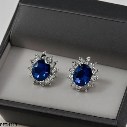 PETH213 SDQ Oval Flower Tops Pair