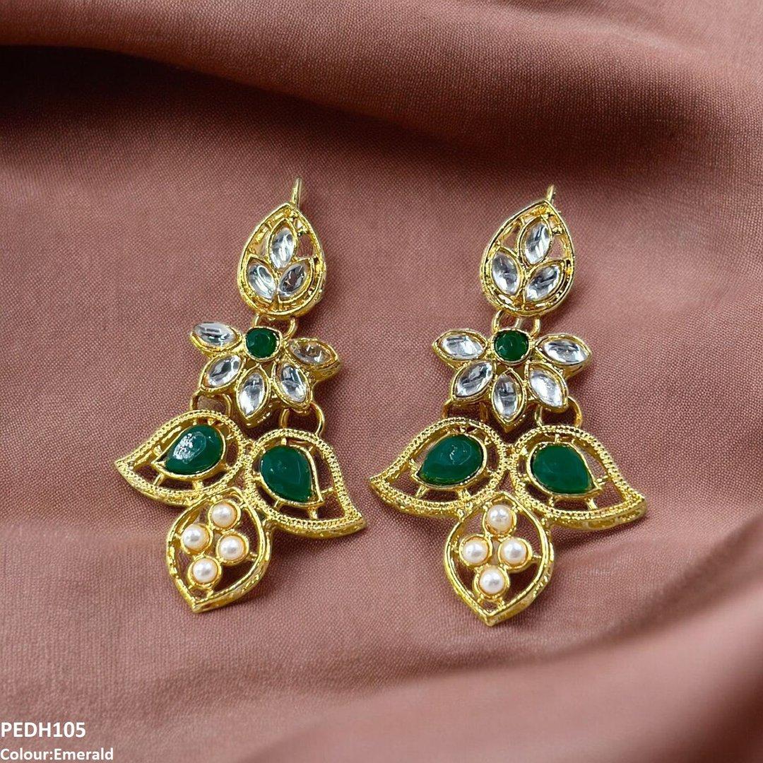 PEDH105 FRN Double Eye Drop Earrings