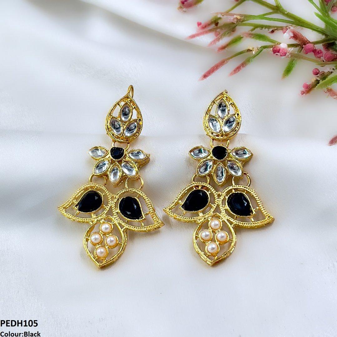 PEDH105 FRN Double Eye Drop Earrings