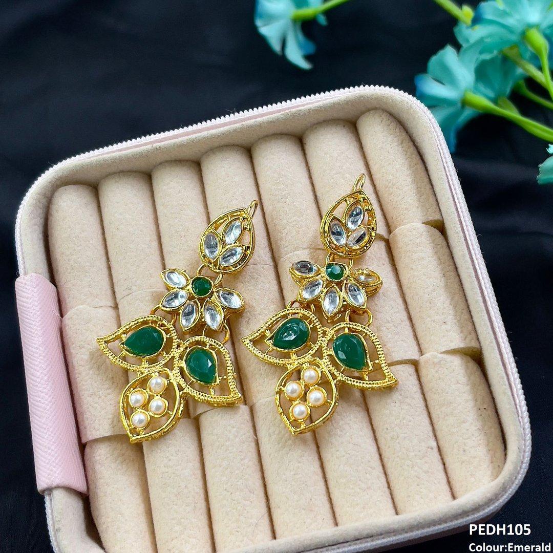 PEDH105 FRN Double Eye Drop Earrings