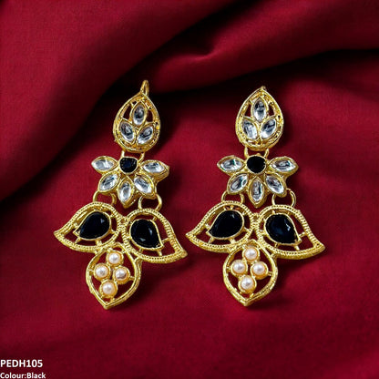PEDH105 FRN Double Eye Drop Earrings