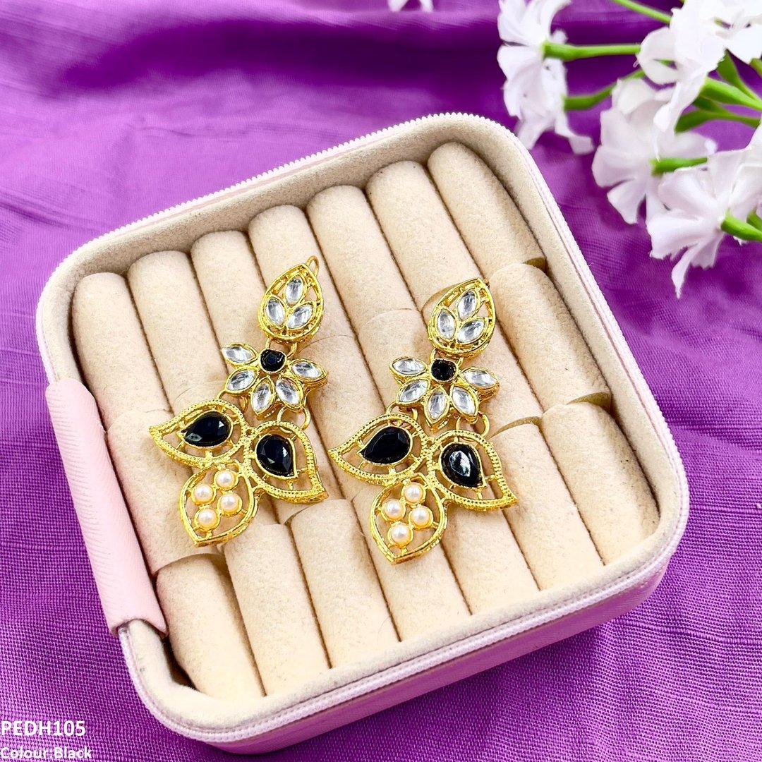 PEDH105 FRN Double Eye Drop Earrings