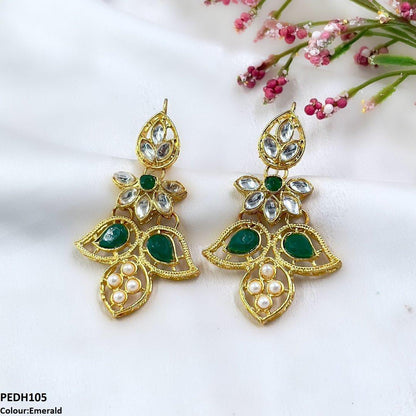 PEDH105 FRN Double Eye Drop Earrings