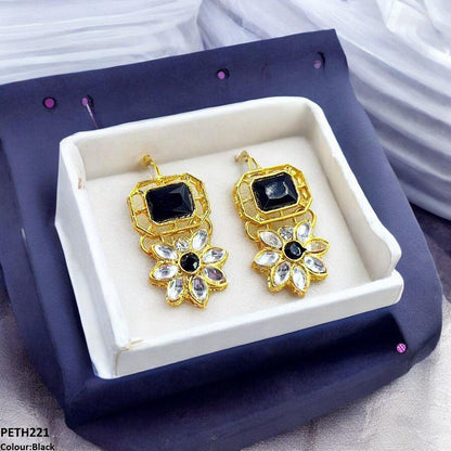 PETH221 FRN Square/Flower Tops Pair